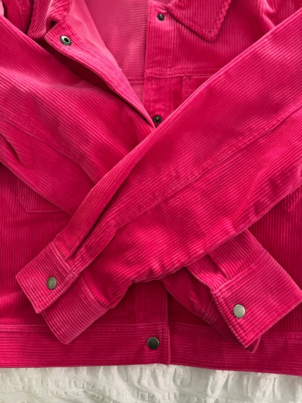 Corduroy Jacket Bright Pink - Picture 7 of 9